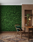 Detailed autumn forest with intricate weaving pattern and warm palette removable wall mural