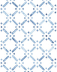 Azul Lattice dotted blue wallpaper
