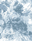 Blue Ink Garden serene blue botanical wallpaper creating ambiance in a serene bathroom