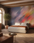Blurred Spectrum vibrant rainbow abstract creating ambiance in a serene bathroom