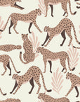Smooth blush cheetah animal print peel and stick wallpaper - Blush Cheetah