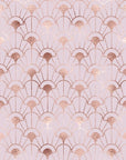 Blushing Arches elegant rose gold art deco wallpaper