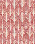 Canyon Ikat terracotta geometric peel and stick wallpaper