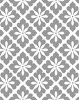 Carbon Bloom grey floral peel and stick wallpaper