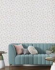 Decorative contact paper displaying an all-over novelty design of popped corn in shades of cream and brown - Cinema Swirl