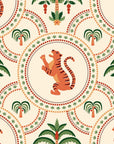 Citrus Roar leopard and lemon wallpaper