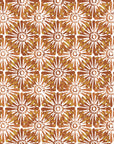 Clay Burst rustic orange floral wallpaper