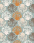 Coastal Scallop dotted arch wallpaper
