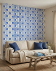 Cobalt Shore cobalt blue coastal in a warm and inviting living room