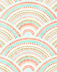 Confetti Fan dotted art deco wallpaper