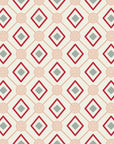 Smooth neutral red geometric peel and stick wallpaper - Desert Compass