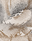 Self-adhesive wallpaper featuring an abstract grunge design in beige and brown brushstrokes, titled 'Eroded Lines'