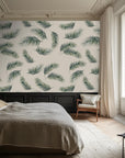Contemporary wallpaper featuring a design of dropped ferns