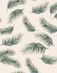 Fallen Ferns Wallpaper neutral botanical palm leaf design