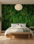 Vibrant living green landscape with breathing movement removable wallpaper