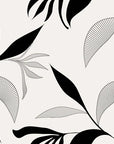 Hatched Frond earthy botanical wallpaper