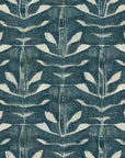 Indigo Vine blue foliage wallpaper