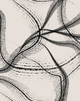 Ink Rivers black and grey abstract ink flow wallpaper