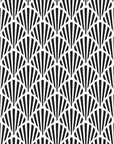 Ink & Light bold black and white art deco fan wallpaper