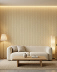 Ivory Plait tan woven wave in a warm and inviting living room