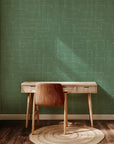 Green and white mid-century crosshatch self-adhesive wallpaper