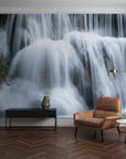 Liquid movement and flowing water in waterfall removable wall mural