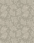 Lunar Foliage symmetrical floral wallpaper
