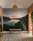 Textured Mirror Of Gold design removable wallpaper for any room