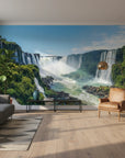 Misty landscape with powerful natural force removable wallpaper