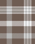 Canvas-like brown plaid check peel and stick wallpaper - Moors & Mist