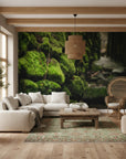 Scenic Moss & Time landscape removable peel and stick wallpaper