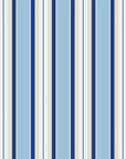Pavilion Stripe blue and grey striped wallpaper