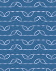 Periwinkle Drift blue dotted wave wallpaper