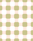 Smooth olive green checkerboard peel and stick wallpaper - Picnic Reverie