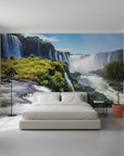 Primal force of nature with water spray effect removable wall mural