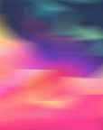 Smooth peel and stick wallpaper with blurred pink teal gradient - Prism Drift