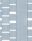 Quiet Room blue geometric peel and stick wallpaper