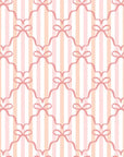 Ribbon Lattice coquette bow wallpaper