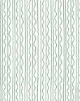 Sage Wave serene green lines wallpaper