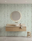 Sage & Bud serene green willow creating ambiance in a serene bathroom