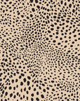 Textured peel and stick wallpaper with black spot print - Savanna Pulse