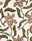 Scrawled Bloom rustic floral wallpaper