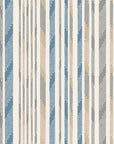 Seashore Dot blue and beige striped wallpaper