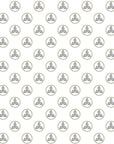 Silver Trefoil elegant grey and gold minimalist wallpaper