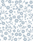 Sky Bloom serene blue floral peel and stick wallpaper