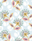 Sky Garden pastel floral peel and stick wallpaper