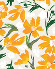 Solar Bloom bright floral wallpaper