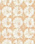 Solar Ritual peach and beige floral wallpaper