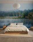Completely serene and still natural landscape removable wallpaper