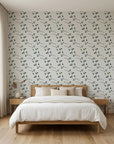 Stone Garden minimalist green sprig adding character to a cozy bedroom